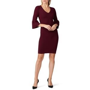 New w/Tags Trina Turk Brandy Wine Blues Sweater Dress Large RT $288